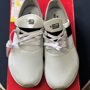 New Balance White and Black Athletic Shoes